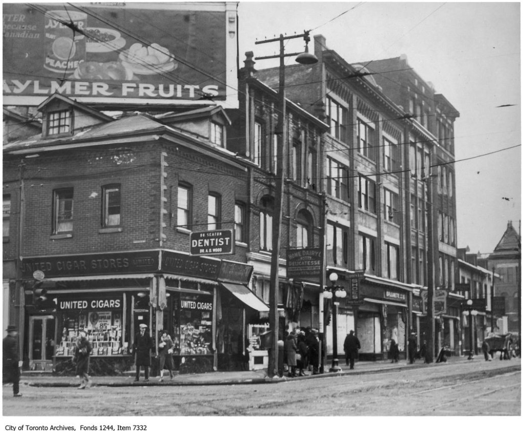 Northwest corner of Yonge and Dundas streets. - 1926